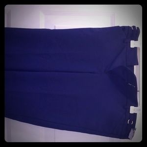 Navy blue ankle pants